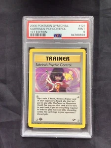 Pokemon Gym Challenge 1st Edition Sabrina's Psychic Control 121/132 PSA 9 - Bild 1 von 6