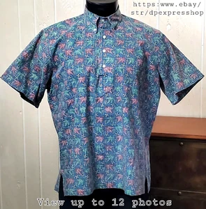 Reyn Spooner Autumn Oak Leaves Men's Sz M Fall Tradition Hawaiian Pullover Shirt - Picture 1 of 9