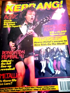 1991 Kerrang magazine AC/DC FEATURE~ Trixter~Dan Reed~Cheap & Nasty~Lars Ulrich - Picture 1 of 12