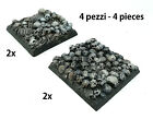 Warhammer War Game 40Mm Square Bases For Monster Texture Skull And Bones Pro Paint