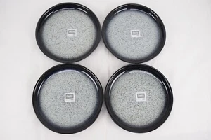 Denby Halo Coupe Dinner Plate Stoneware Set Of 4 Black - Picture 1 of 6