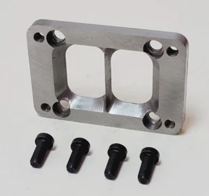 T4 Divided Header CS to T6 Undivided Turbo Inlet Manifold Flange Adapter S400 - Picture 1 of 3