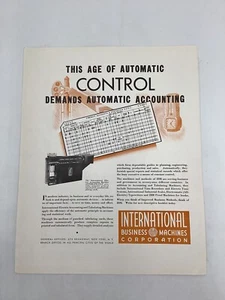 1935 Original IBM Lochkartensystem AD (9x11) Lochkarte (Auschwitz, Vorkrieg - Bild 1 von 8