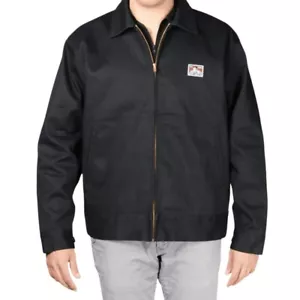 Giacca da uomo Ben Davis resistente cerniera anteriore tasche cappotto Eisenhower - Foto 1 di 5