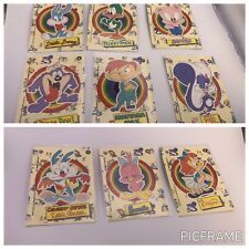 1991 Topps Tiny Toon Adventures Sticker Partial Set 9 Cards total