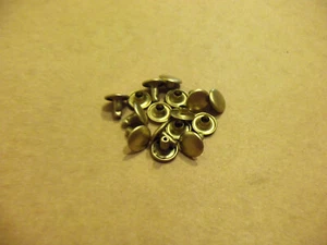 Double Cap Rapid Rivets 1/4" Solid Brass (250 pack) - Picture 1 of 3