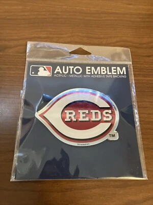 MLB Cincinnati Reds Prime Metallic Acrylic Auto Emblem  NIP - Image 1 of 4