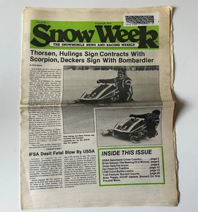 SNOW WEEK Snowmobile Racing Magazin Zeitung Publikation 28. August 1978 - Bild 1 von 4