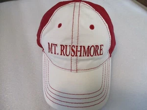MT RUSHMORE Trucker Baseball Hat CAP Strapback BURGUNDY LT. BEIGE NWOT - Picture 1 of 8