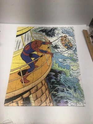 Винтажный 1988 Удивительный Человек-паук' Пазл из 100 деталей Полный пазл - Изображение 1 из 4