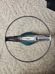 1958 Chevy Biscayne Horn Ring And Button OEM 10.5in. - Picture 1 of 10