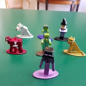 Minecraft Metal Die Cast Figures Lot of 7 Jada Toys Die-cast - Picture 1 of 8