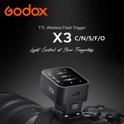 Godox X3 TTL Wireless Flash Trigger Transmitter fr Sony Canon Nikon Fuji Olympus - Image 1 of 4