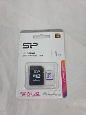 Silicon Power 1TB Superior Gaming Micro SDXC UHS-I (U3), V30 4K A2,High Speed... - Image 1 of 3
