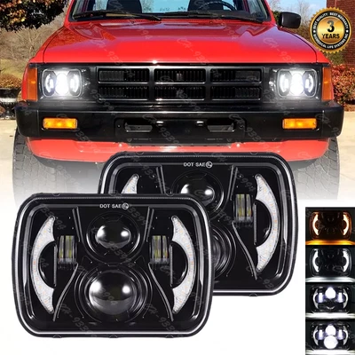 Nuevo par de faros LED de 5x7"7X6" pulgadas alto/bajo con DRL PARA Mazda B2000 B2200 B2600 Foto 1 de 4