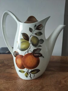 Vintage stylecraft Midwinter coffee pot oranges and lemons pattern tea 1965 mid - Picture 1 of 9
