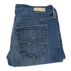 Pantalones de mezclilla AG Adriano Goldschmied Simona pierna recta talla 30R lavado medio - Imagen 1 de 6