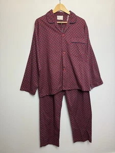 Herren Schlafanzug Vintage Rot Baumwolle Größe S Retro " - Bild 1 von 16