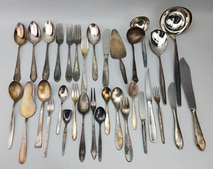 WMF años 90 plateado edición plata cubiertos piezas sueltas, 33 piezas, 1638 gramos - Imagen 1 de 24