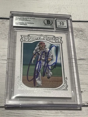 Tarjeta firmada por Jayson Werth Topps Gypsy Queen losa Beckett IP Auto Phillies a Foto 1 de 3