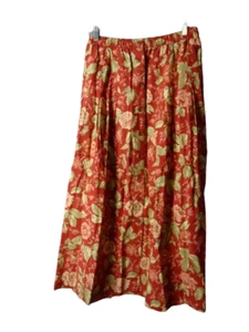 Maxi Falda Koret Botón Frontal Mujer 16 Hawaiana Tropical Beach Resort De Colección - Imagen 1 de 7