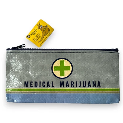 Mary Jane Zipper Bag - 8.75" x 4" Blue Q Discontinued (Brand New w Tags) - Image 1 of 4