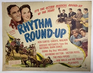 Rhythm Round-Up 1945 Original Movie Poster Ken Curtis YeOldePosterCom - Picture 1 of 12