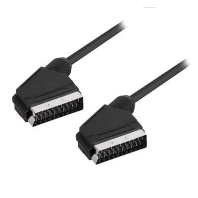 Logilink 3m Scartkabel Scart-Kabel Audio-Video-Kabel Stecker zu Stecker schwarz - Bild 1 von 4