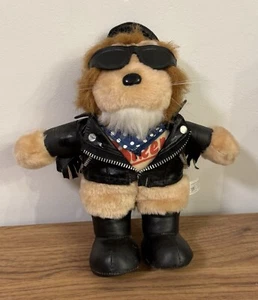 Vintage PMS Biker Mates Motorbiker Lion Soft Toy - Picture 1 of 4