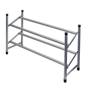 2 -Tier Extendable Shoe Rack Stylist Tidy Hold 10 Pair of Shoe Storage Organiser - Picture 1 of 4