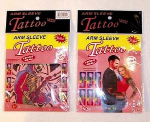 brazo MANGA DE TATUAJE TEMPORAL juego tatuaje falso arte nuevo tatuaje broma tatuajes mordaza - Imagen 1 de 1
