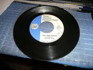 record 45 extra Rare The Mystic Five on GWS - Sweet Brown Frame VG+ - Bild 1 von 4