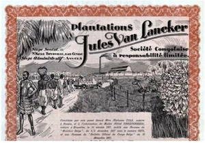 BIG RARE MINT 1927 BELGIAN CONGO BOND Nude Black Lady/Workers, Old Truck CV $150 - Picture 1 of 2