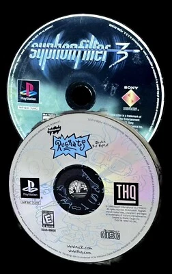 PS1 Rugrats Search For Reptar & Syphonfilter 3 Nickelodeon Lot 2 Playstation - Image 1 of 4