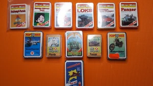 MINI-KARTENSPIELE MINI-QUARTETTE,  12 Spiele,  vollständig,  meistens gepflegt - Picture 1 of 2