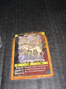 Carta personaggio WINDCHASER: RAGE LEGACY of the Tribes CCG; 1996 White Wolf TCG - Foto 1 di 4