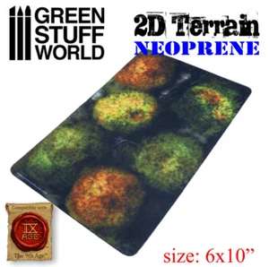 2D Neoprene Terrain - Forest with 6 trees Wargames compatible with 9Age Aos ToW - Picture 1 of 1