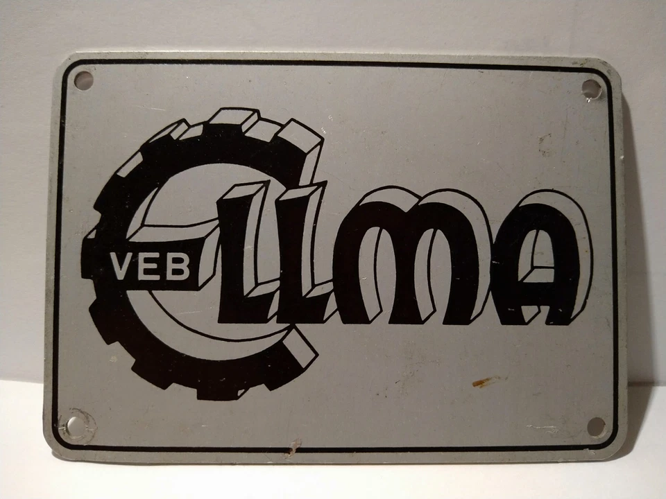 Schild Werbung Werkstatt DDR VEB Ellefeld Vogtland Maschinenbau Betrieb  - Bild 1 von 2