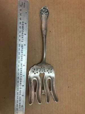 Espargos ou garfo de servir prata esterlina Gorham no padrão Lancaster  - Imagem 1 de 4