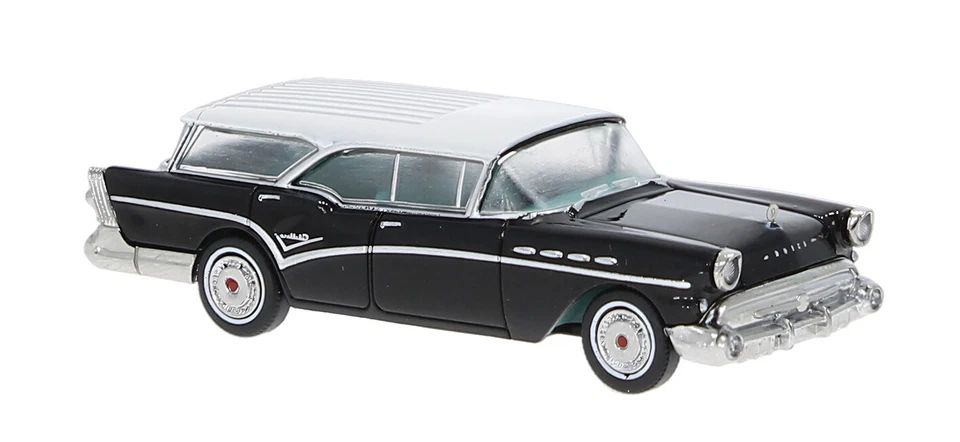 Brekina 18177 Buick Century Cabellero Nero HO 1:87 NUOVO - Immagine 1 di 1