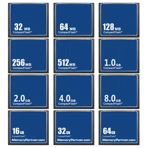 Carte Mémoire Compact Flash CF 32Mo-16Go pour Appareil Photo Lecteur Vidéo MP3 PC - Photo 1/12
