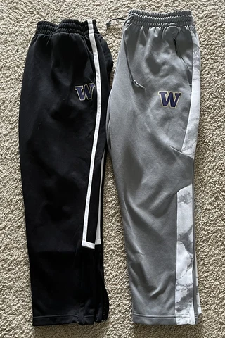 Men’s Adidas Sweatpants XL Washington Huskies Lot Of 2 Zip Pocket Cover