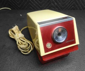 VINTAGE  HITACHI PH-10 ELECTRIC PENCIL SHARPENER - Red Face / Bin - Picture 1 of 9