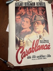 Casablanca Humphry Bogart Ingrid Berman Movie Poster - Portal Publications - Picture 1 of 8