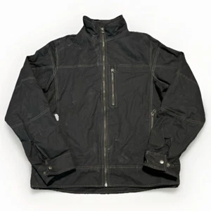KUHL Burr Giacca di Tela Uomo Taglia Media M Marrone Scuro Full Zip - Foto 1 di 9