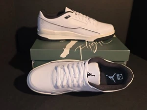 NWTS Men's Nike Jordan Flight Court White Black  & Sail  Size 14 US - Picture 1 of 15