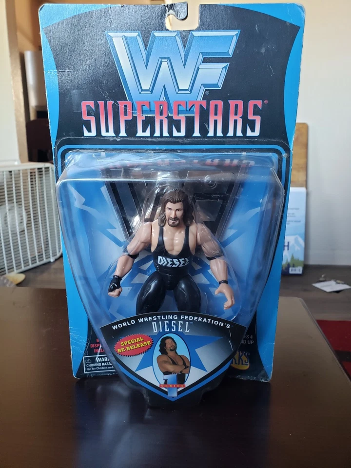 Jakks Pacific WWF Superstars Diesel Re-release 1996 Series 1 WWE MOC Figure