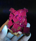 0.25lb Natural Black Rose Fluorescent Cube Fluorite Quartz Mineral Specimen