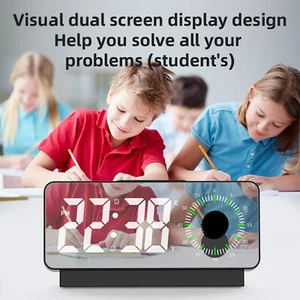 LED Digitaler Wecker Alarmwecker Uhr mit Kalender Temperatur Schlummerfunktion - Bild 1 von 13