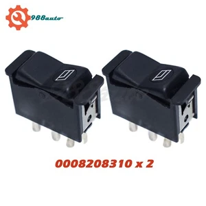 For Mercedes R107 380SL 560SL 1982-89 Front Pair Window Switch 5Pins 0008208310 - Picture 1 of 9